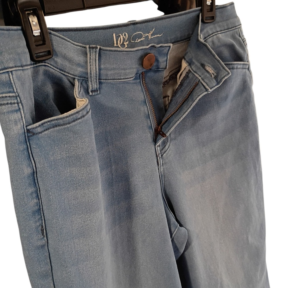 DG2 Diane Gilman Stretchy Jeans Size 10P Two Tone Color High Rise EUC‎ - Picture 6 of 11